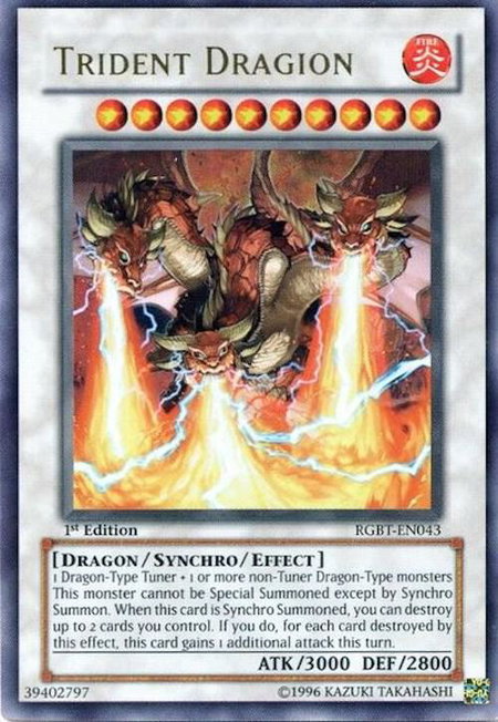 Trident Dragion - Raging Battle YuGiOh trading card