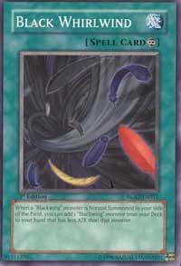 Black Whirlwind trading card from Raging Battle Black Whirlwind - Raging Battle YuGiOh trading card