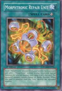 Morphtronic Repair Unit trading card from Raging Battle Morphtronic Repair Unit - Raging Battle YuGiOh trading card