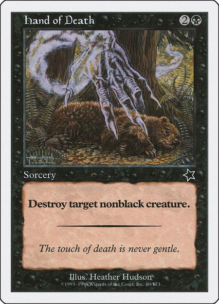 Hand of Death - Starter 1999 Magic: The Gathering trading card