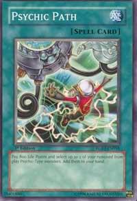 Psychic Path trading card from Raging Battle Psychic Path - Raging Battle YuGiOh trading card