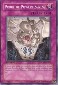Proof of Powerlessness - Raging Battle (RGBT) #RGBT-EN076 - Common / Short Print YuGiOh Trading Card