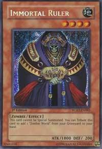 Immortal Ruler trading card from Raging Battle Immortal Ruler - Raging Battle YuGiOh trading card