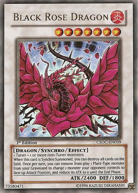 Black Rose Dragon - Crossroads of Chaos YuGiOh trading card