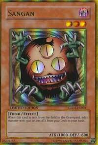 Sangan trading card from Gold Series 2009 Sangan - Gold Series 2009 YuGiOh trading card