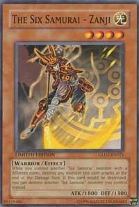 The Six Samurai - Zanji - Gold Series 2009 YuGiOh trading card