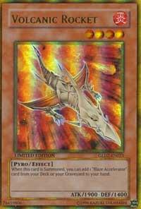 Volcanic Rocket trading card from Gold Series 2009 Volcanic Rocket - Gold Series 2009 YuGiOh trading card