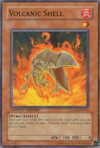 Volcanic Shell trading card from Gold Series 2009 Volcanic Shell - Gold Series 2009 YuGiOh trading card