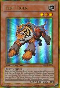 Test Tiger - Gold Series 2009 YuGiOh trading card