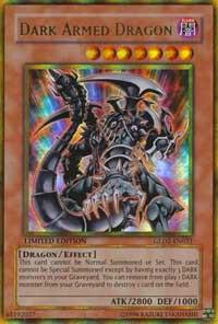 Dark Armed Dragon trading card from Gold Series 2009 Dark Armed Dragon - Gold Series 2009 YuGiOh trading card
