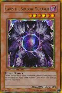 Caius the Shadow Monarch - Gold Series 2009 (GLD2) #GLD2-EN033 - Ultra Rare YuGiOh Trading Card