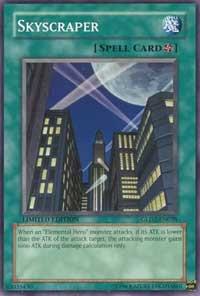 Skyscraper trading card from Gold Series 2009 Skyscraper - Gold Series 2009 YuGiOh trading card