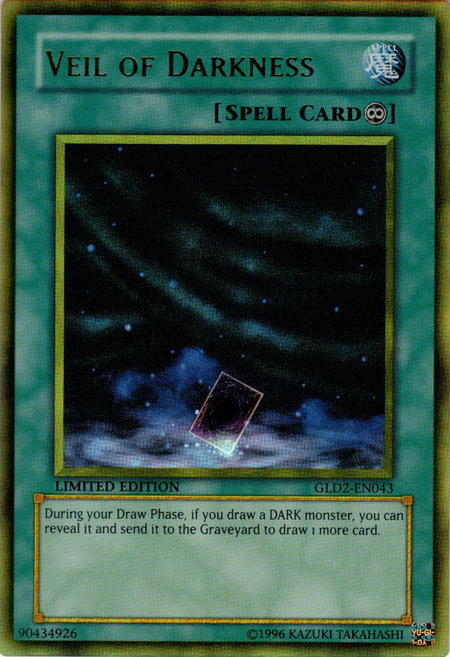 Veil of Darkness trading card from Gold Series 2009 Veil of Darkness - Gold Series 2009 YuGiOh trading card