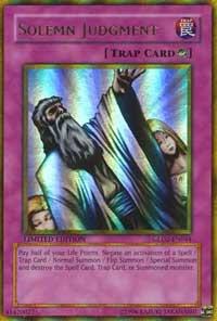 Solemn Judgment - Gold Series 2009 YuGiOh trading card