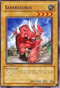 Sabersaurus - 5D's Starter Deck 2009 (5DS2) #5DS2-EN002 - Common / Short Print YuGiOh Trading Card