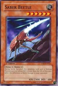 Saber Beetle - 5D's Starter Deck 2009 (5DS2) #5DS2-EN012 - Common / Short Print YuGiOh Trading Card