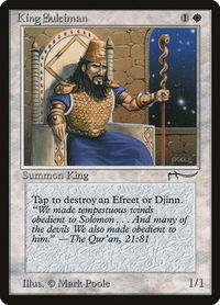 King Suleiman - Arabian Nights (ARN) #null - Rare Magic: The Gathering Trading Card