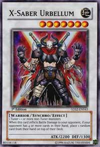 X-Saber Urbellum - 5D's Starter Deck 2009 YuGiOh trading card