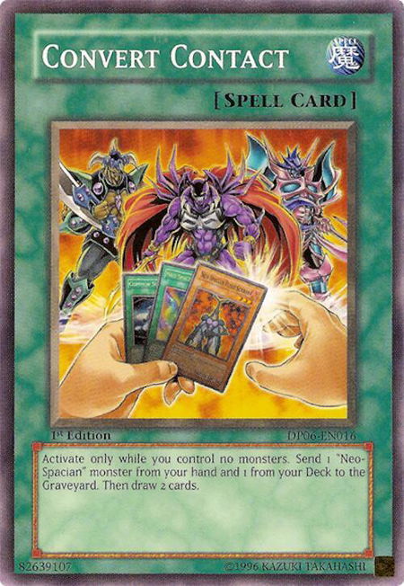Convert Contact - Duelist Pack 6: Jaden Yuki 3 YuGiOh trading card