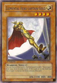 Elemental Hero Captain Gold - Duelist Pack 6: Jaden Yuki 3 (DP06) #DP06-EN004 - Rare YuGiOh Trading Card