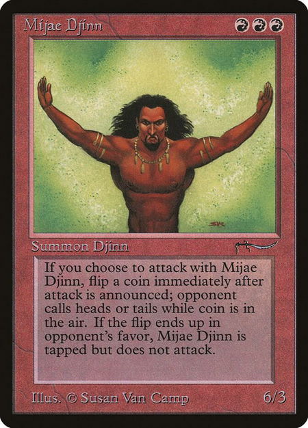 Mijae Djinn - Arabian Nights Magic: The Gathering trading card