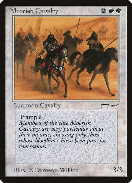 Moorish Cavalry - Arabian Nights Magic: The Gathering trading card