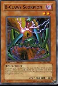 8-Claws Scorpion - Gold Series 2008 (GLD1) #GLD1-EN007 - Common / Short Print YuGiOh Trading Card