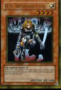 D.D. Warrior Lady trading card from Gold Series 2008 D.D. Warrior Lady - Gold Series 2008 YuGiOh trading card