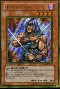 Don Zaloog trading card from Gold Series 2008 Don Zaloog - Gold Series 2008 YuGiOh trading card