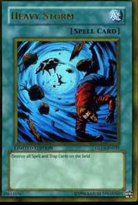 Heavy Storm trading card from Gold Series 2008 Heavy Storm - Gold Series 2008 YuGiOh trading card
