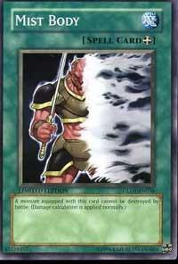 Mist Body trading card from Gold Series 2008 Mist Body - Gold Series 2008 YuGiOh trading card