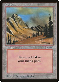 Mountain (Arabian Nights) - Arabian Nights (ARN) #null - Common Magic: The Gathering Trading Card