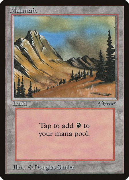 Mountain (Arabian Nights) - Arabian Nights Magic: The Gathering trading card