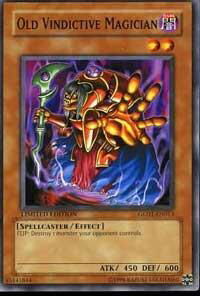 Old Vindictive Magician - Gold Series 2008 (GLD1) #GLD1-EN013 - Common / Short Print YuGiOh Trading Card