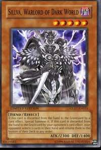 Sillva, Warlord of Dark World trading card from Gold Series 2008 Sillva, Warlord of Dark World - Gold Series 2008 YuGiOh trading card