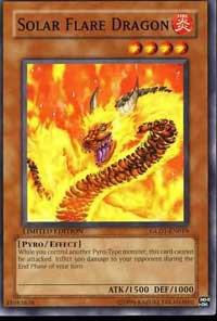 Solar Flare Dragon - Gold Series 2008 YuGiOh trading card