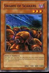 Swarm of Scarabs - Gold Series 2008 (GLD1) #GLD1-EN008 - Common / Short Print YuGiOh Trading Card