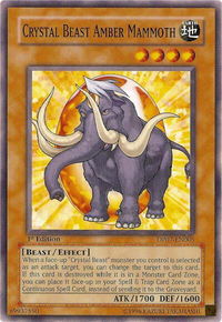 Crystal Beast Amber Mammoth - Duelist Pack 7: Jesse Anderson (DP07) #DP07-EN005 - Common / Short Print YuGiOh Trading Card