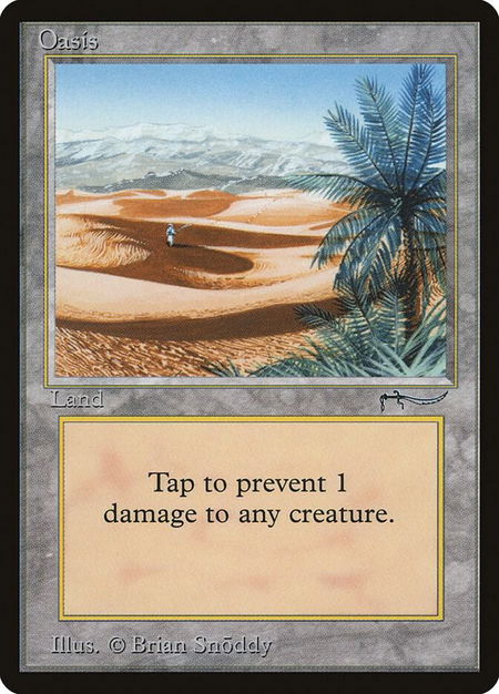 Oasis - Arabian Nights Magic: The Gathering trading card