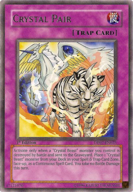 Crystal Pair trading card from Duelist Pack 7: Jesse Anderson Crystal Pair - Duelist Pack 7: Jesse Anderson YuGiOh trading card