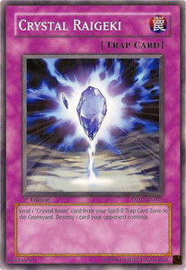 Crystal Raigeki - Duelist Pack 7: Jesse Anderson (DP07) #DP07-EN023 - Common / Short Print YuGiOh Trading Card