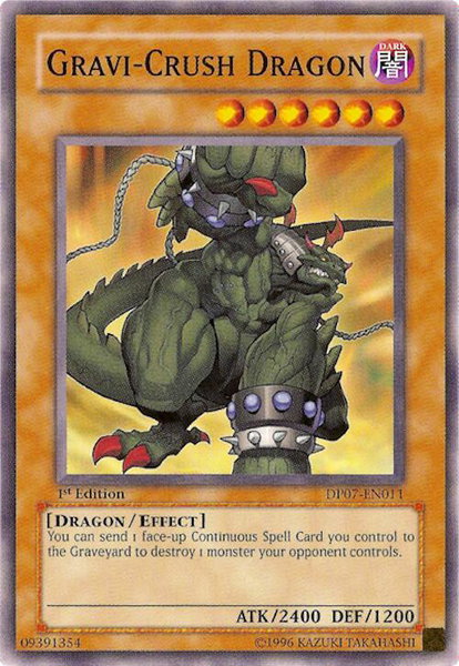 Gravi-Crush Dragon trading card from Duelist Pack 7: Jesse Anderson Gravi-Crush Dragon - Duelist Pack 7: Jesse Anderson YuGiOh trading card