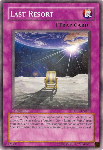 Last Resort - Duelist Pack 7: Jesse Anderson YuGiOh trading card