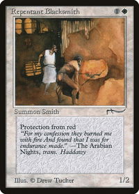 Repentant Blacksmith - Arabian Nights (ARN) #null - Rare Magic: The Gathering Trading Card