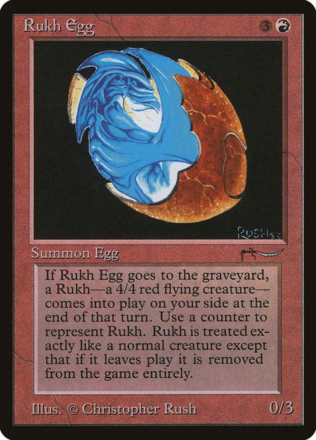 Rukh Egg - Arabian Nights Magic: The Gathering trading card