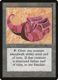 Sandals of Abdallah - Arabian Nights (ARN) #null - Uncommon Magic: The Gathering Trading Card