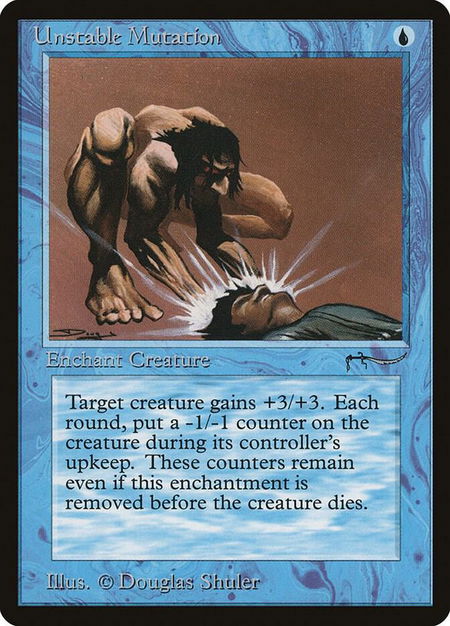 Unstable Mutation - Arabian Nights Magic: The Gathering trading card