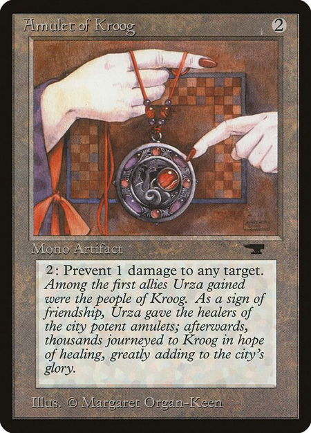 Amulet of Kroog - Antiquities Magic: The Gathering trading card