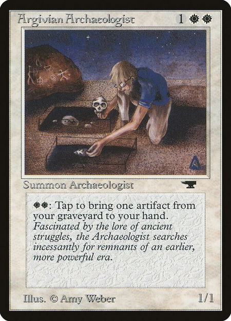 Argivian Archaeologist - Antiquities Magic: The Gathering trading card
