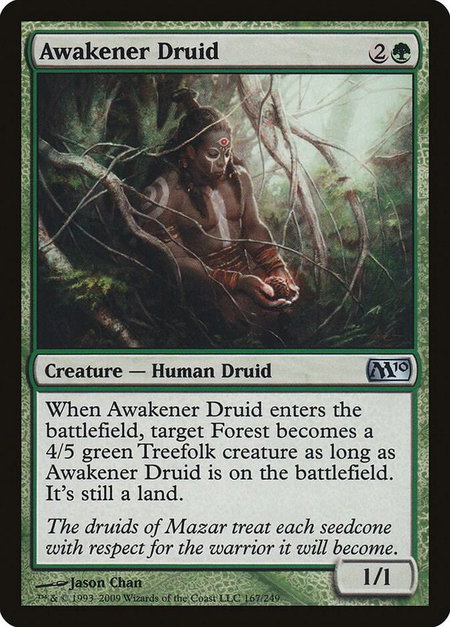 Awakener Druid - Magic 2010 (M10) Magic: The Gathering trading card